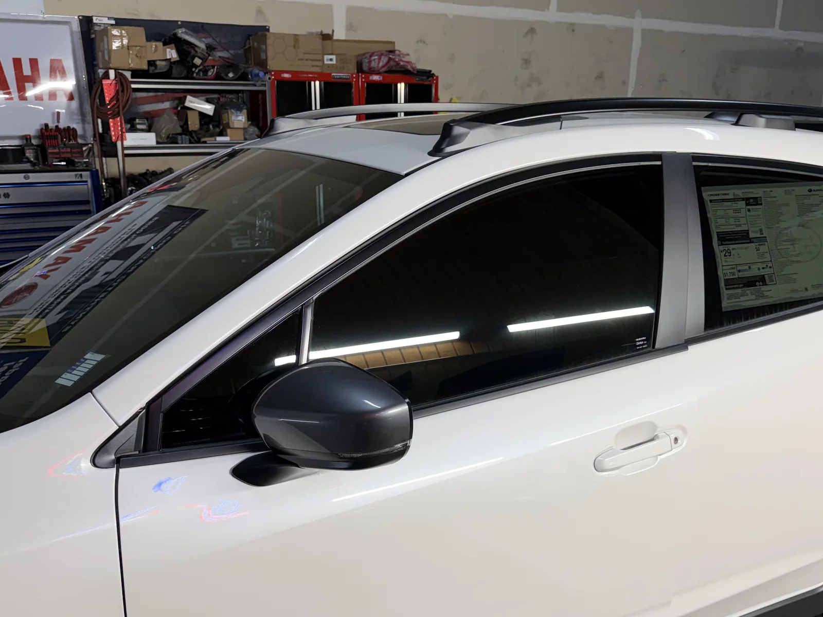 Subaru Crosstrek after front-window tint by SFR Tint & PDR — before and after