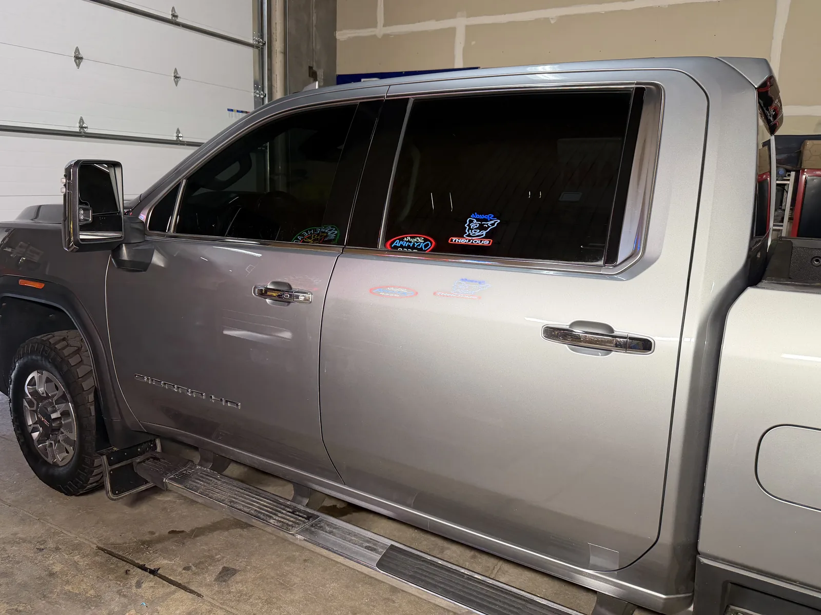 GMC Sierra Denali with window tint by SFR Tint & PDR