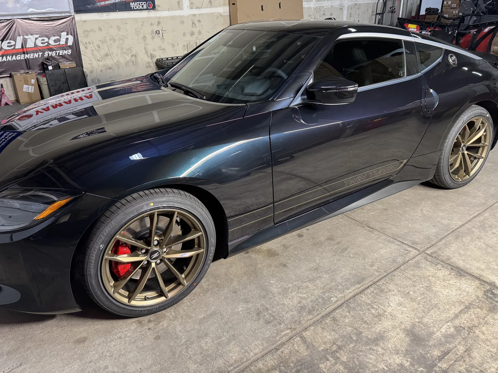 Nissan Z with fresh window tint by SFR Tint & PDR, Billings MT