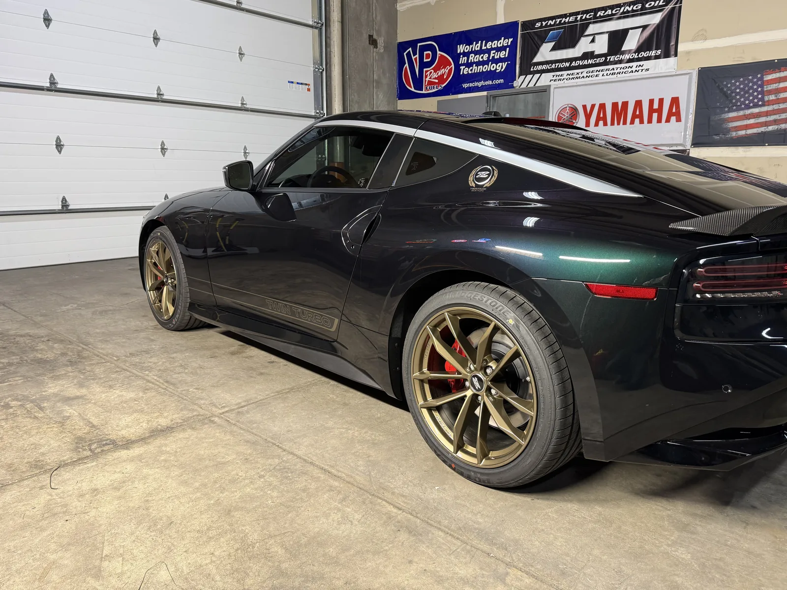 Nissan Z rear quarter with window tint by SFR Tint & PDR